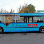 Реклама на автобусі для Профіцентру BOSCH