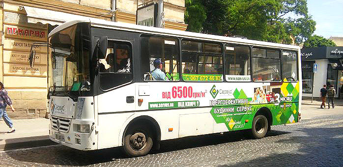 Реклама на маршрутках
